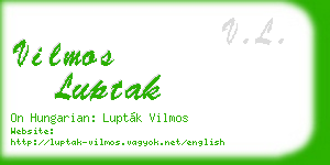vilmos luptak business card